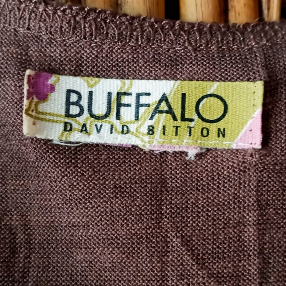 Buffalo David Bitton Driftwood Brown Sleeveless Knit Romper Tunic Dress Women's - Picture 2 of 11